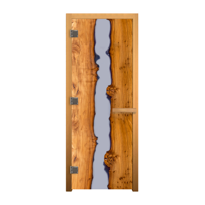 Дверь стекло ДЕКОР "СЛЭБ" ЛЮКС 190х70 (8мм, 3 петли 710 CR) (ОСИНА) - фото 10111
