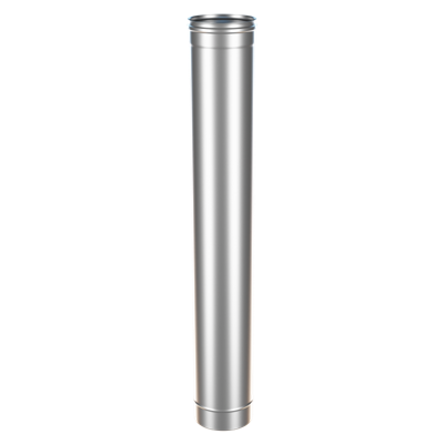 Воздуховод BRIZ оцинкованная сталь толщина 0,5 мм ф 100 L=1,0 м - фото 21643