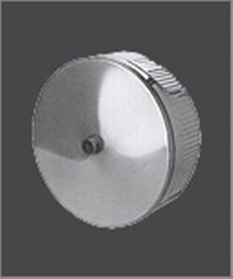 Заглушка Феррум М внешняя нержавеющая (430/0,5 мм) ф180 с конденсатоотводом - фото 22231