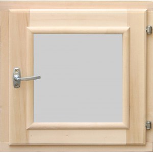 Окно DoorWood 60х60 стеклопакет САТИН белое МАТОВОЕ 8 мм - фото 7078