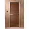 Дверь Бронза 190*70, 8 мм, 3 петли, коробка ОЛЬХА Банный Эксперт - фото 14212