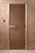Дверь Бронза матовое 170*70, 6 мм, 2 петли, коробка хвоя Банный Эксперт - фото 14301
