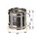 Адаптер Феррум ММ для печи нержавеющий (430/0,5 мм) ф120 - фото 21681