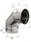 Колено Феррум угол 90° нержавеющее (430/0,5мм) ф120 - фото 21825